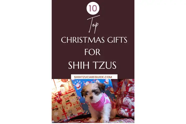 Pinterest pin top 10 Christmas gifts for Shih Tzus